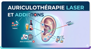 AURICULOTHÉRAPIE LASER ET ADDICTIONS : UNE ALTERNATIVE NON CHIRURGICALE AUX RÉSULTATS MESURABLES